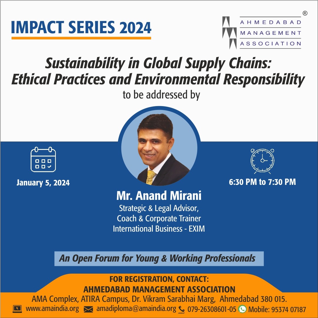 AMA Impact Series Sustainability in Global Supply Chains