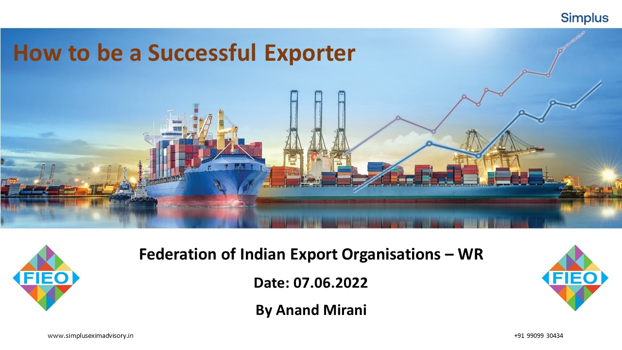 How to be Successful Exporter