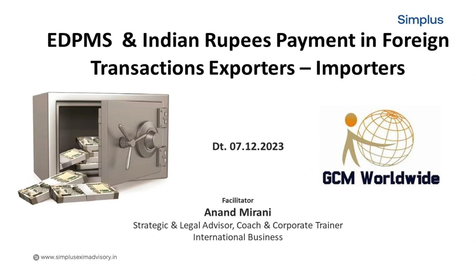 Indian Rupees Payment in Foreign Transactions Exporters – Importers